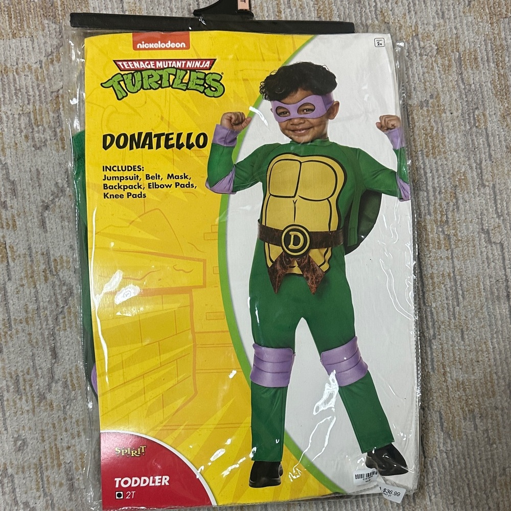 Nickelodeon TMNT Donatello Green and Purple Kids Costume
